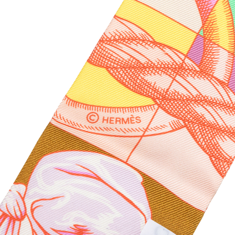 Pre-Loved Hermes Cavalleria d Etriers Silk Twilly Scarf - Picture 3 of 5